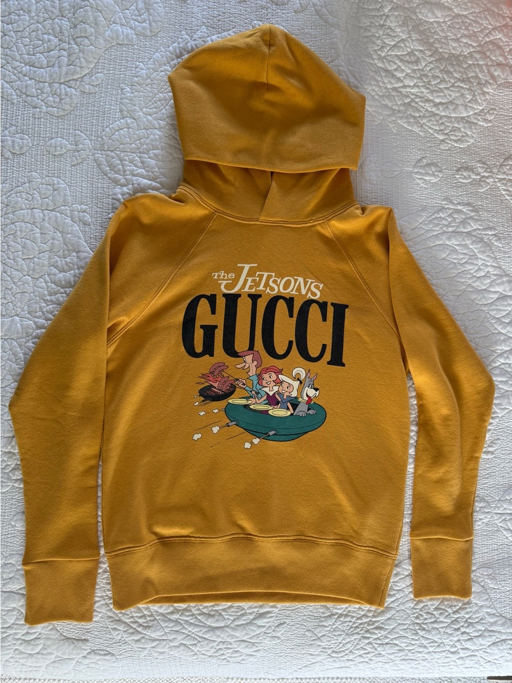 Gucci Boys/kids Mustard Jetsons Graphic Crewneck Hoodie
